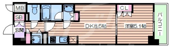 シティカレント新大阪の物件間取画像